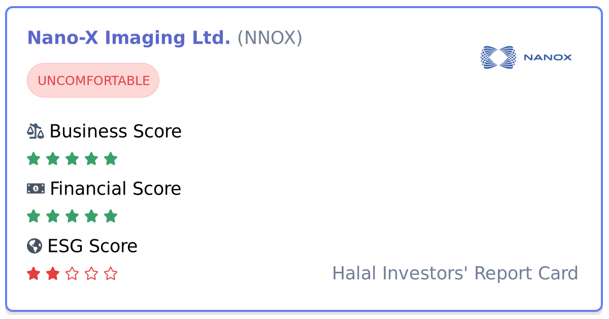 When Does Nano-x Imaging Ltd Report Q2 Earning 2024 Is Nano-X Imaging Ltd. (NNOX) stock halal to invest in?